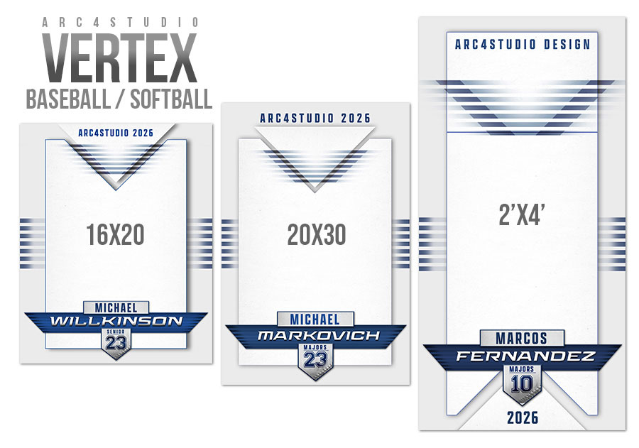Vertex Sports Photoshop Templates Complete Series