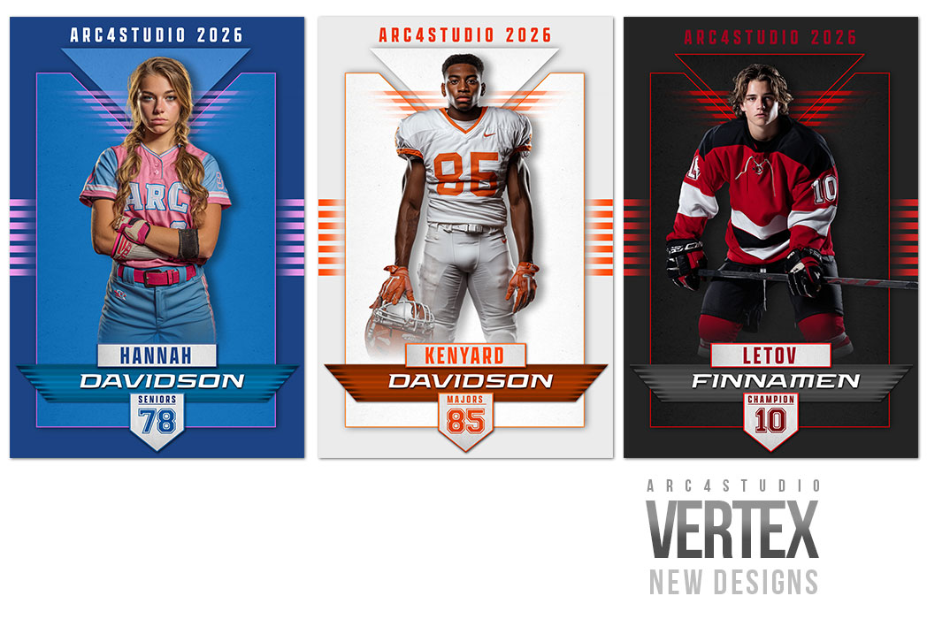 Vertex Baseball Softball Photoshop Templates