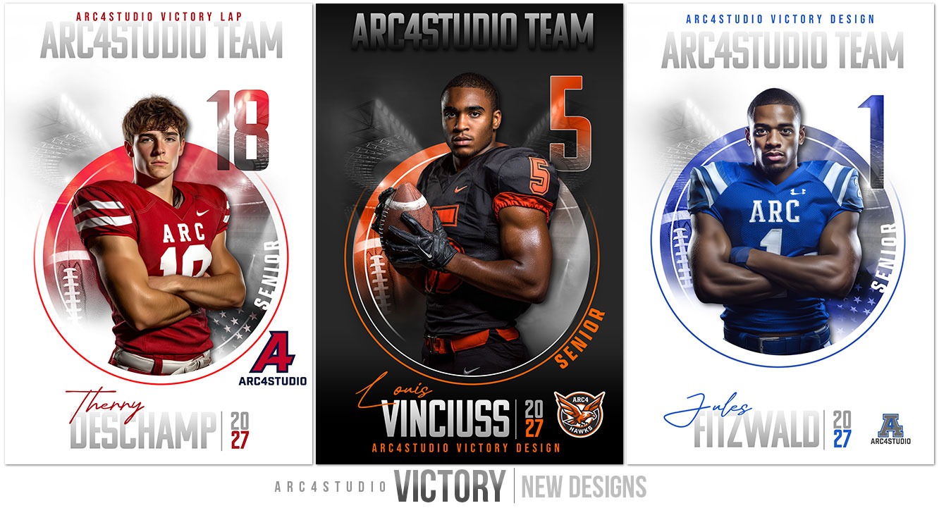 VICTORY Football sports photography template series by ARC4Studio