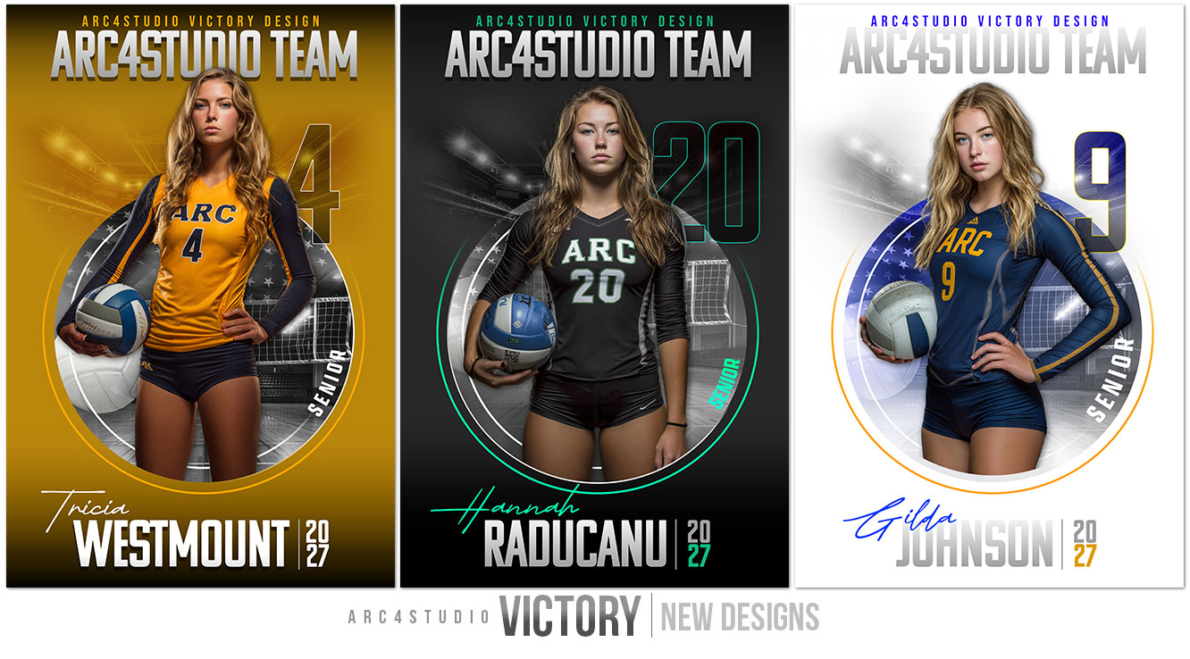 VICTORY Volleyball sports photography template series by ARC4Studio