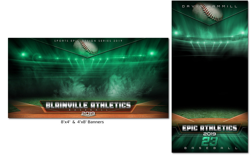 Baseball Sports Photoshop Templates