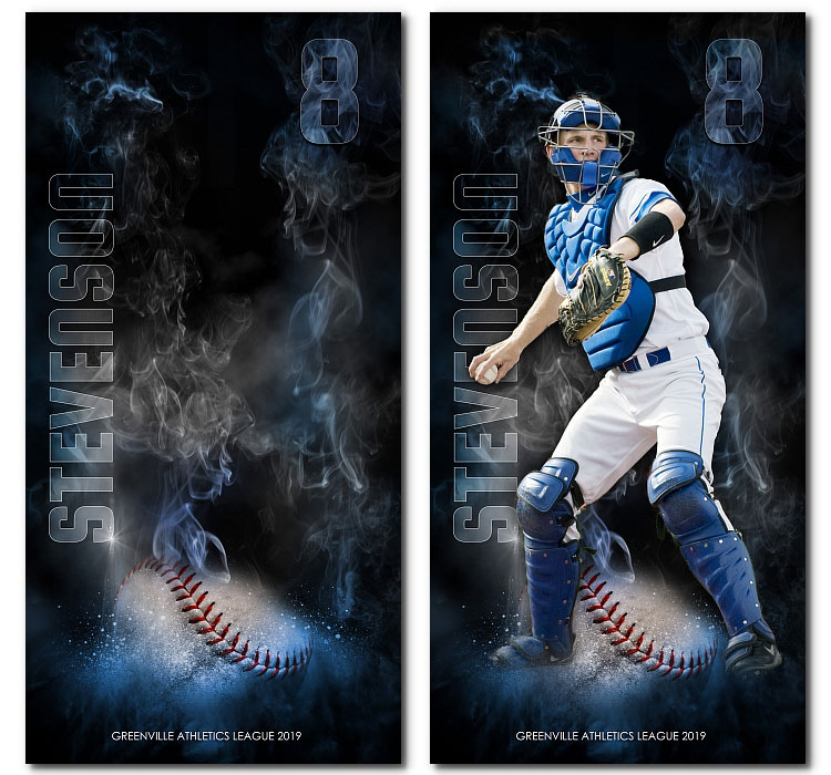 Baseball Banners PRIMETIME 19 99 ARC4Studio Photoshop Templates For Photographers