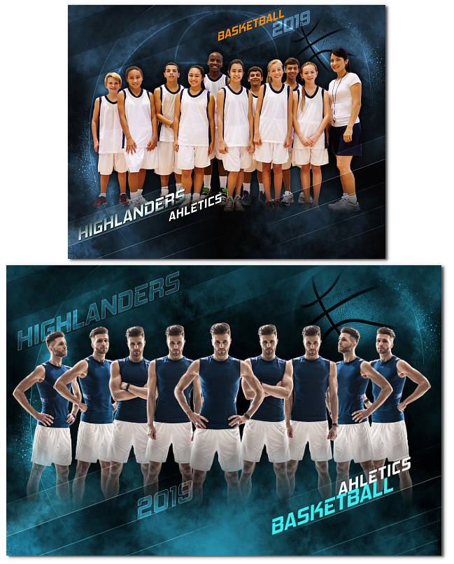 Basketball Photoshop Templates