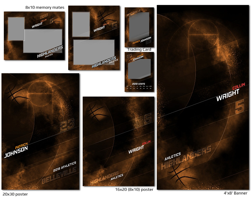 Basketball Photoshop Templates