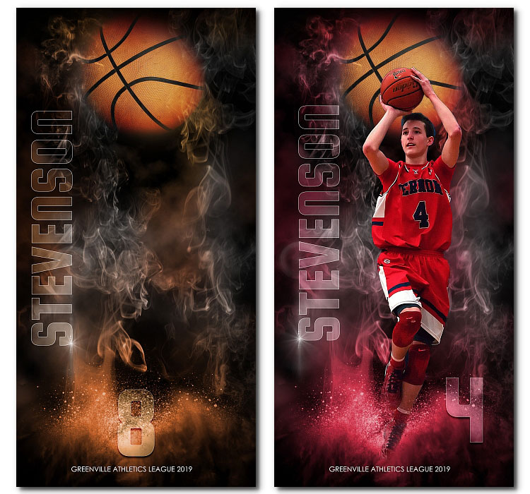 Basketball templates for banners