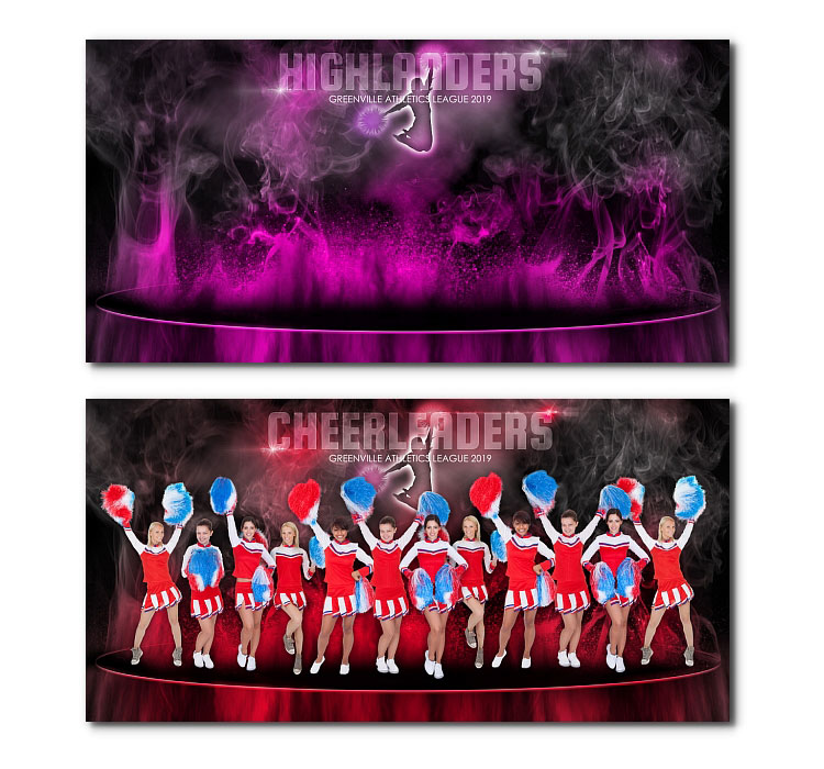 Cheerleading banners