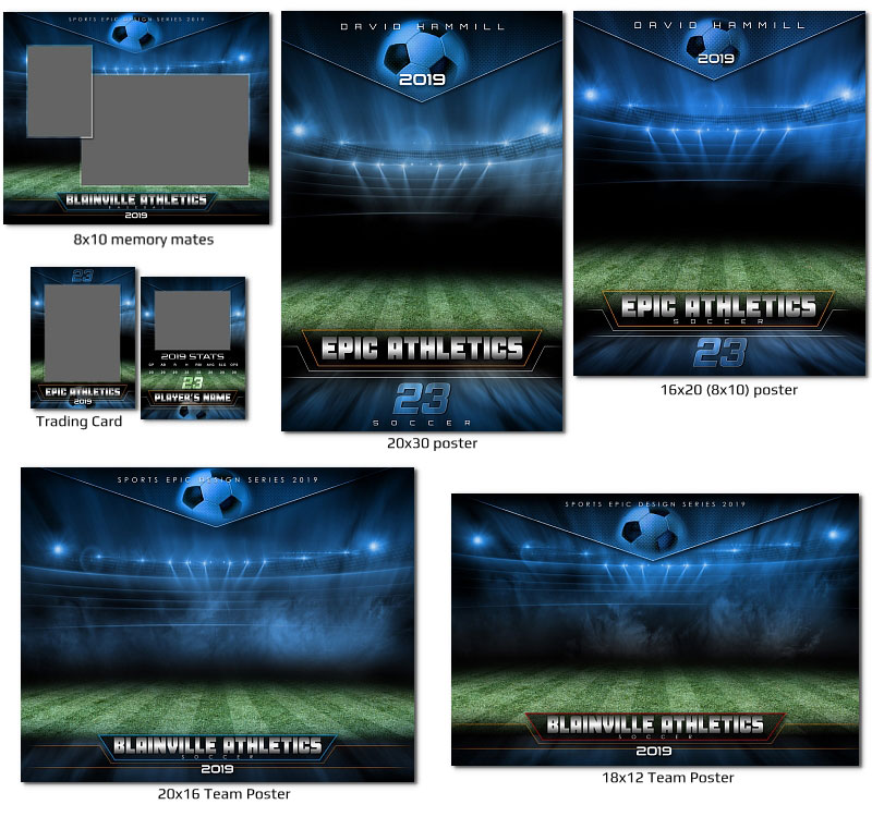 Epic Soccer Photoshop Templates