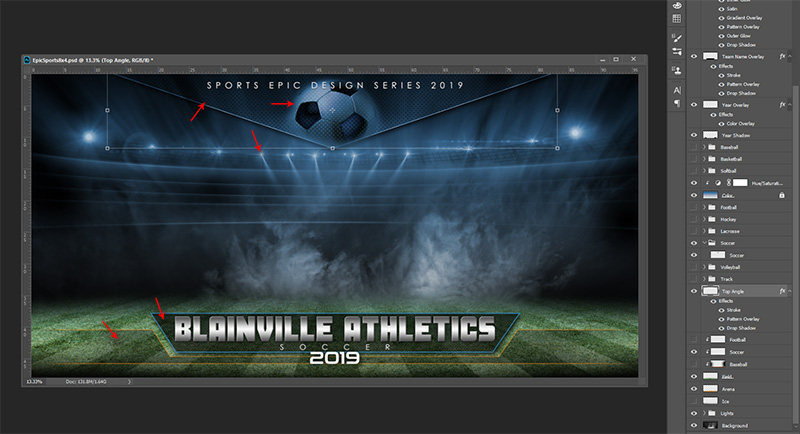 Epic Sports Photoshop Templates