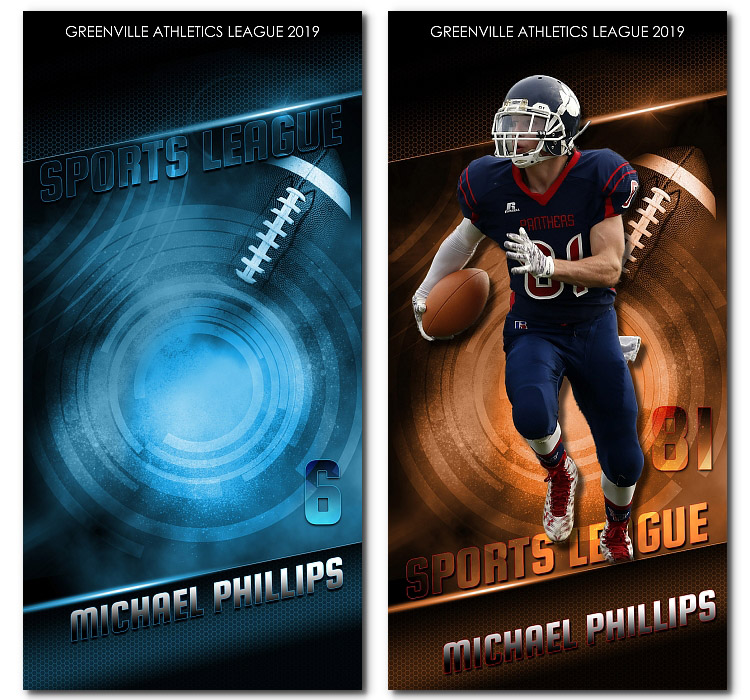 Football templates for banners