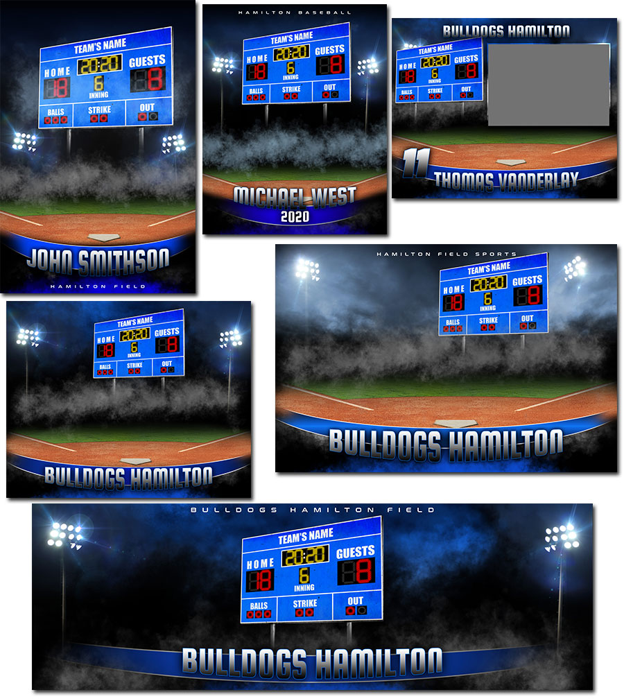 Baseball Photoshop Templates