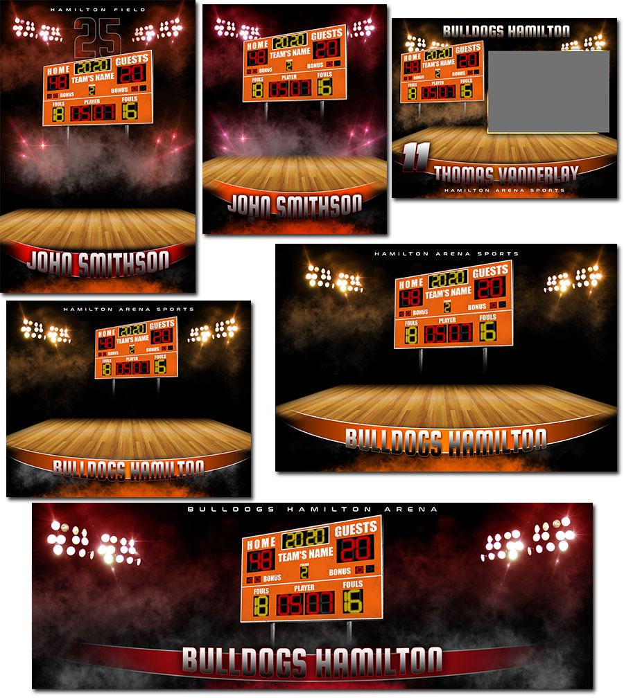 Basketball Photoshop Templates