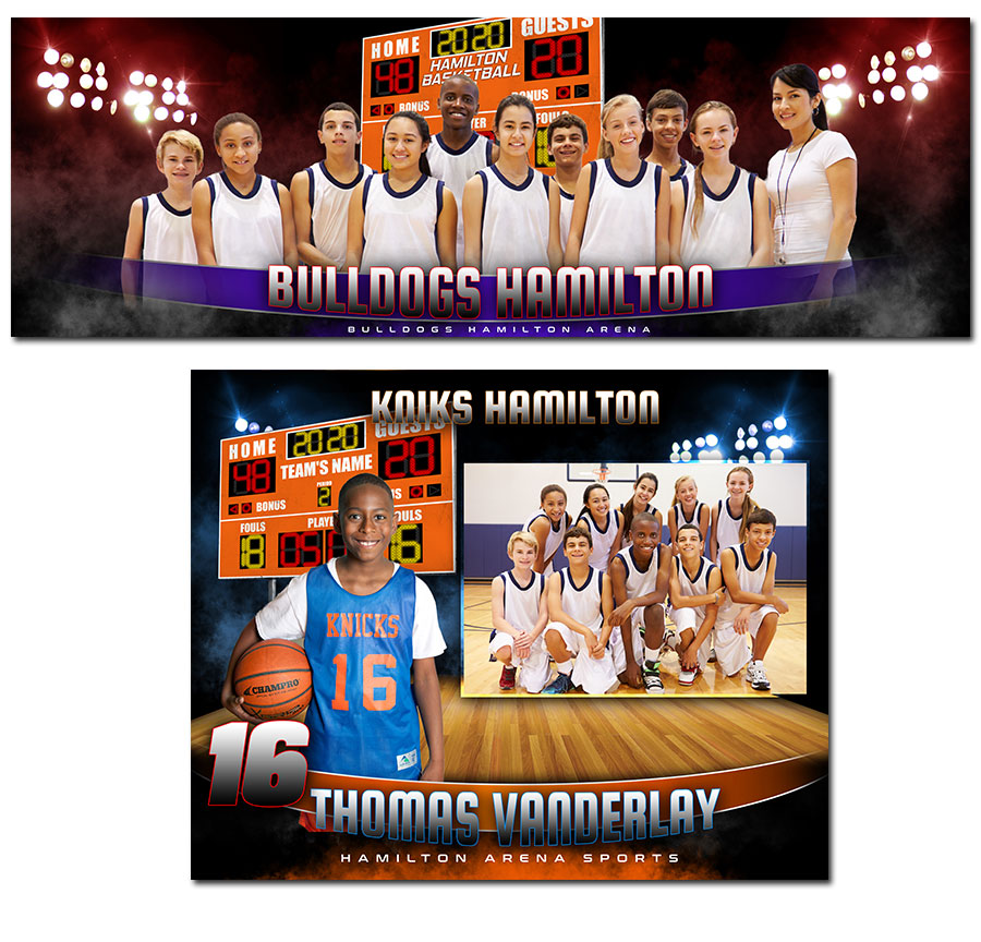 Basketball Photoshop Templates