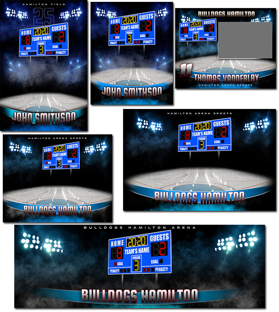 Hockey Photoshop Templates