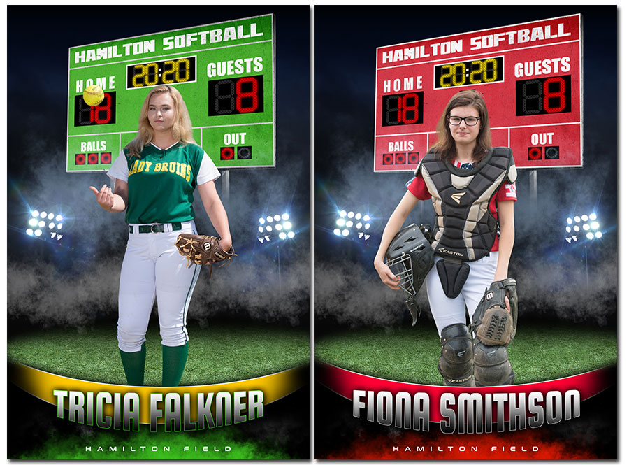 Softball Photoshop Templates