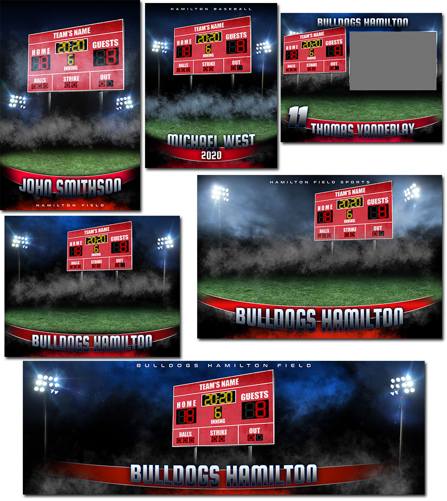 Softball Photoshop Templates