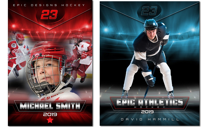 Epic Hockey Photoshop Templates