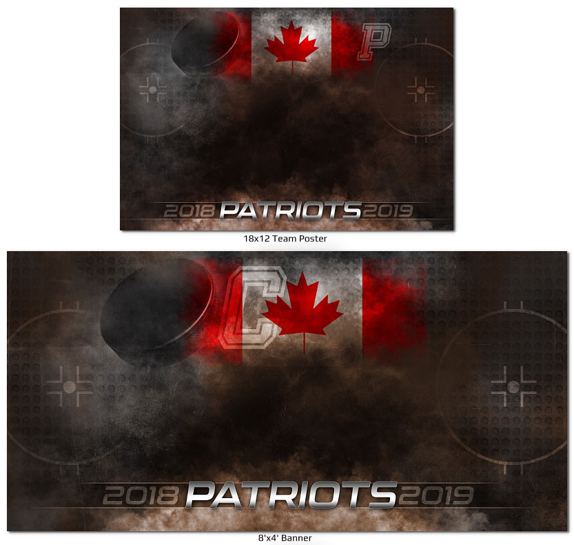 Patriotic Hockey Photoshop Templates