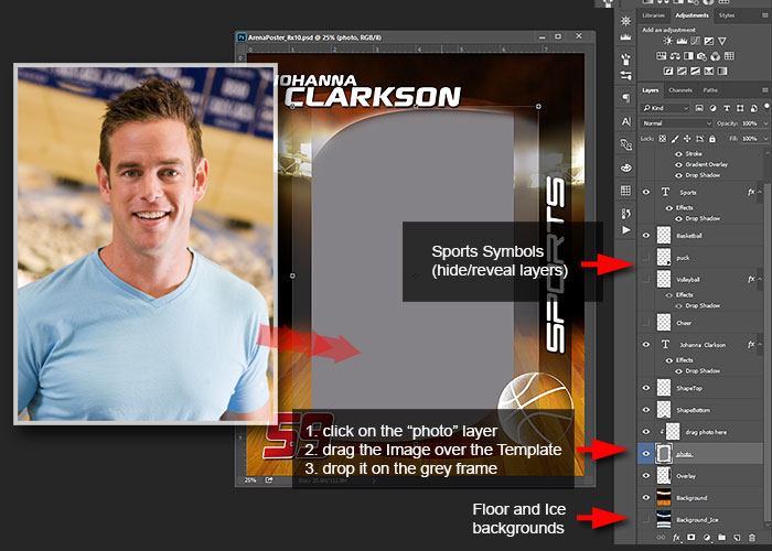 arc4Studio:: Photoshop Templates for Sport Sports Photoshop Templates