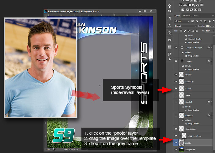 arc4Studio:: Photoshop Templates for Sport Sports Photoshop Templates