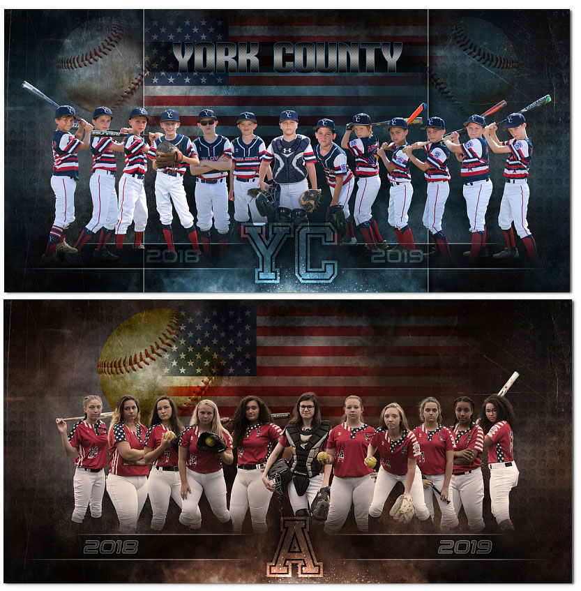 Patriotic Sports Photoshop Templates