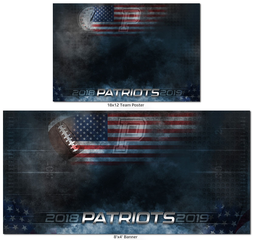 Patriotic Sports Photoshop Templates