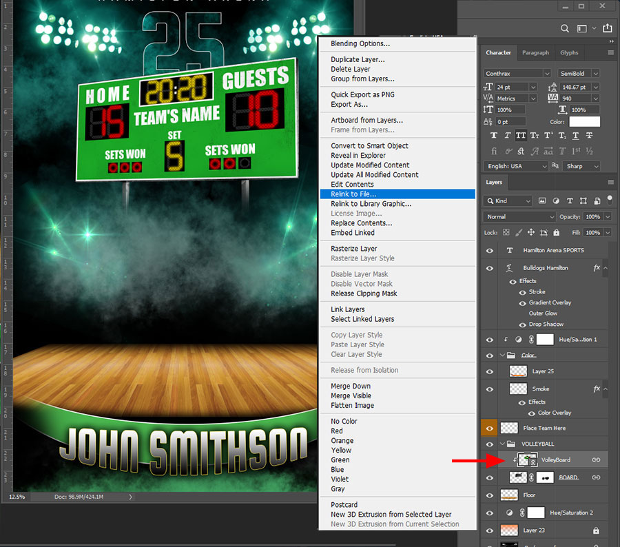 Sports Photoshop Templates