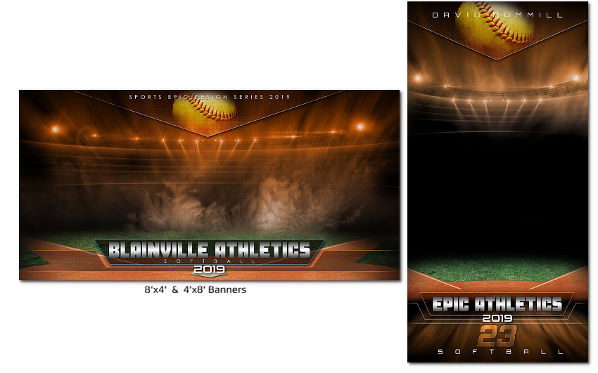 Softball Sports Photoshop Templates