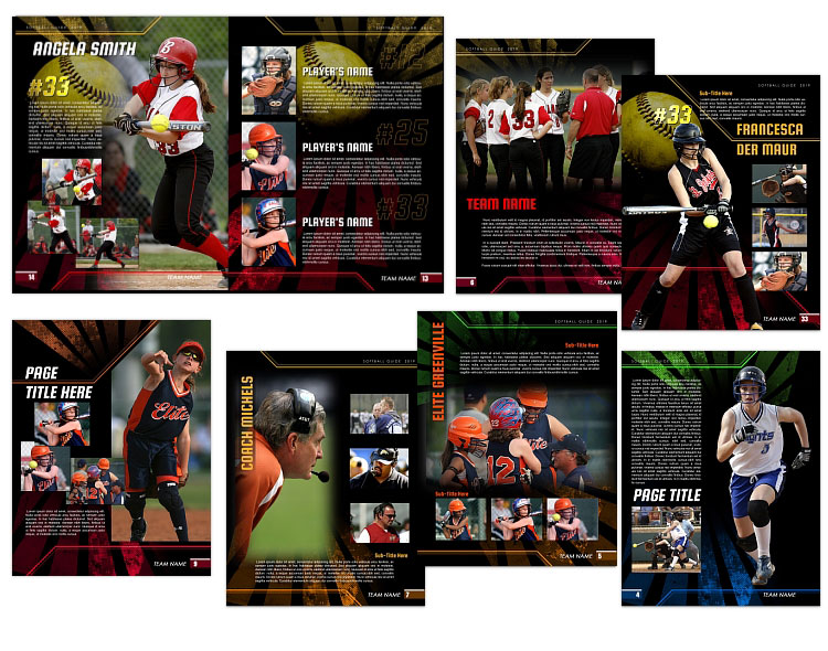 Softball Magazine Templates