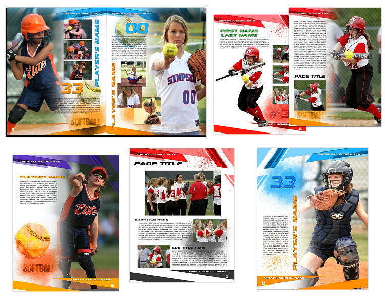 Softball Magazine Templates