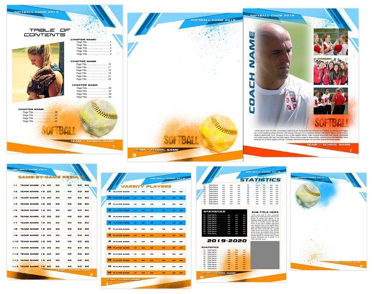 Softball Magazine Templates