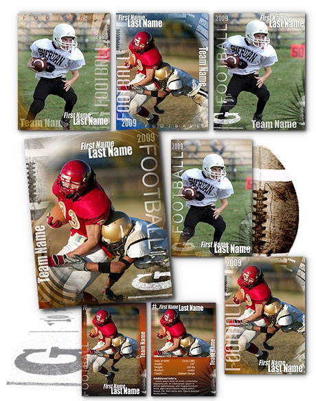 Football Sport Photoshop Templates arc4studio.com | Photoshop Templates for Football Photography