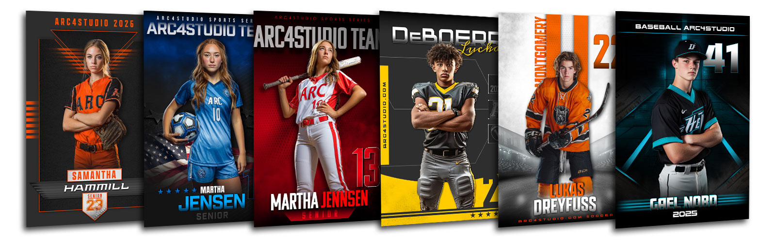 Sports templates for volume photographers